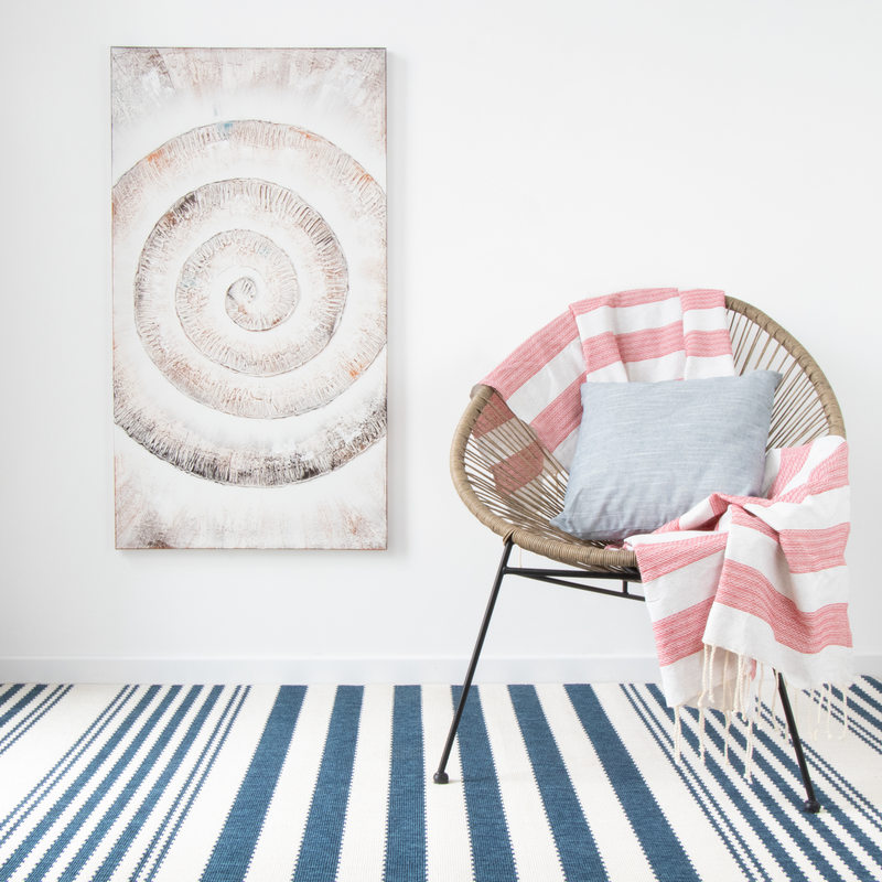 Toile peinte SHELL 60 x 110 cm