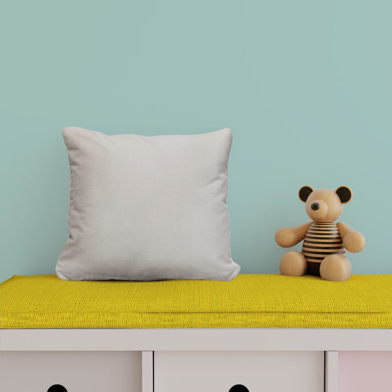 Coussin NINO coloris blanc 45 x 45 cm