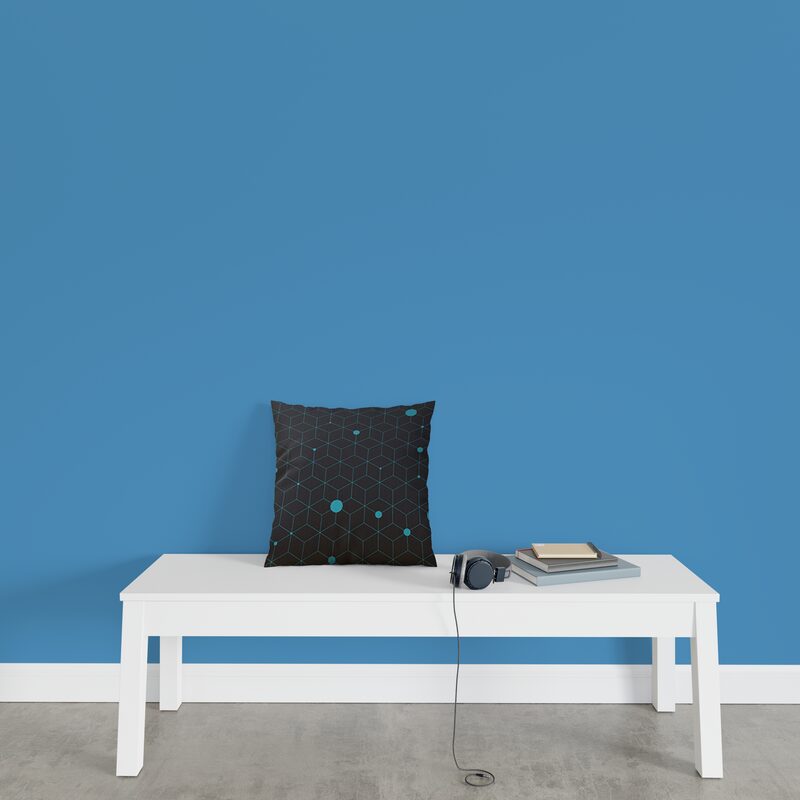 Coussin ANTLIA coloris noir 45 x 45 cm