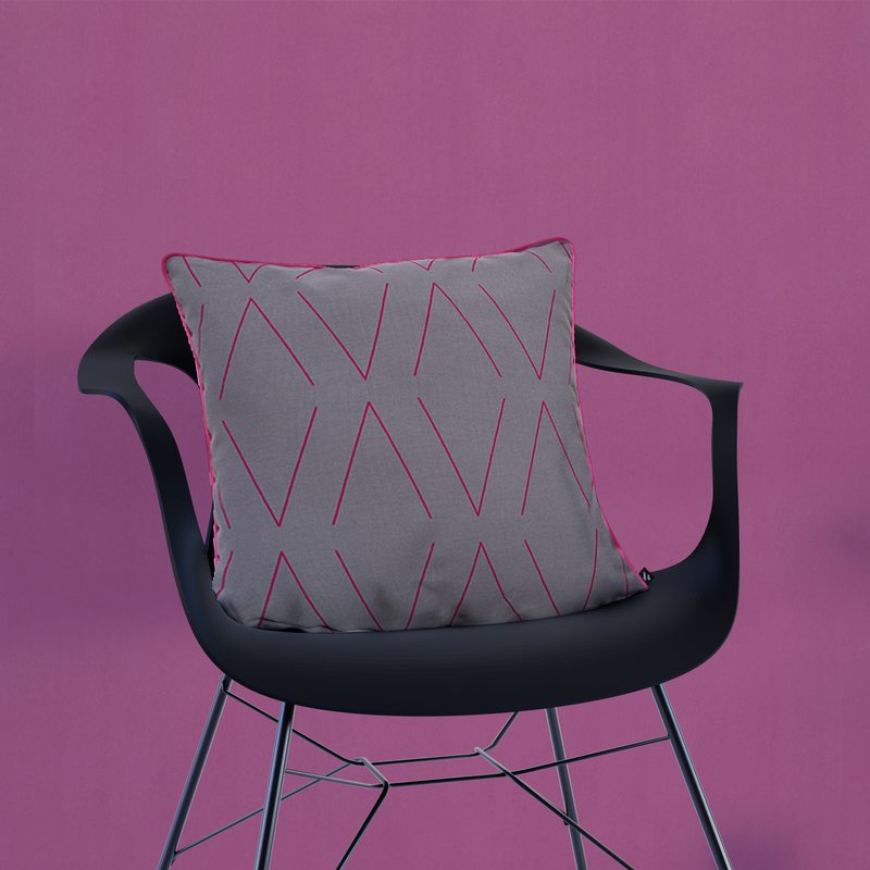 Coussin YORI coloris gris moyen 40 x 40 cm