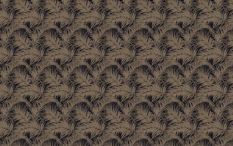 Papier peint intissé PALM LEAF coloris noir
