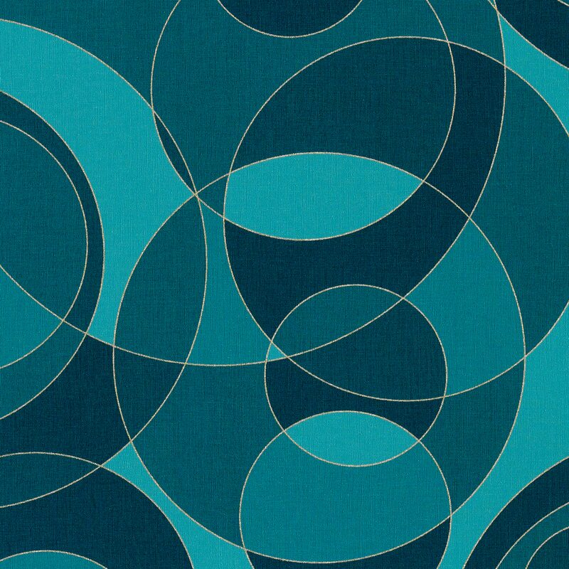 Papier peint intissé ORVAR coloris bleu pétrole
