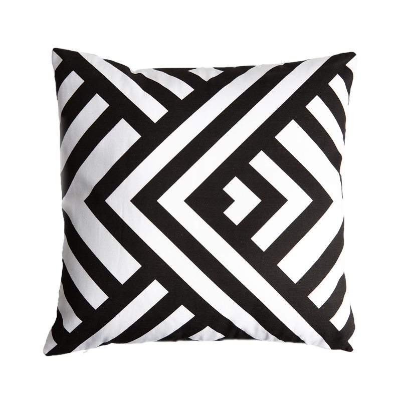 Coussin ISSA coloris noir 40 x 40 cm