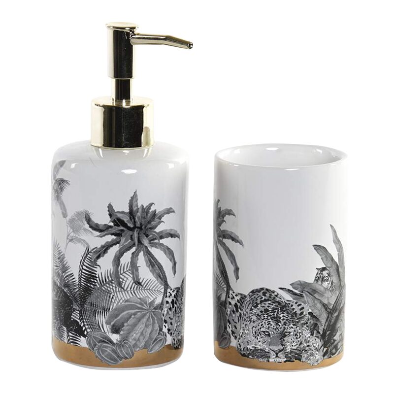 Set salle de bain PALM BATH coloris blanc