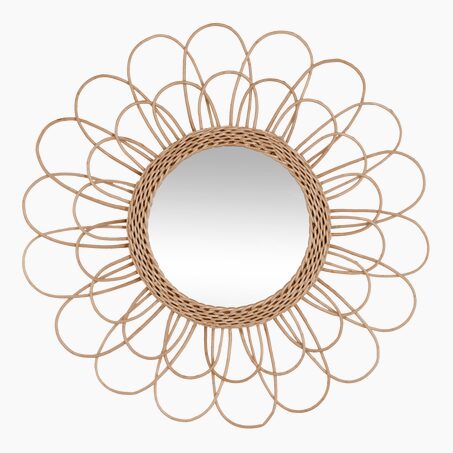 Miroir en rotin SOALINE