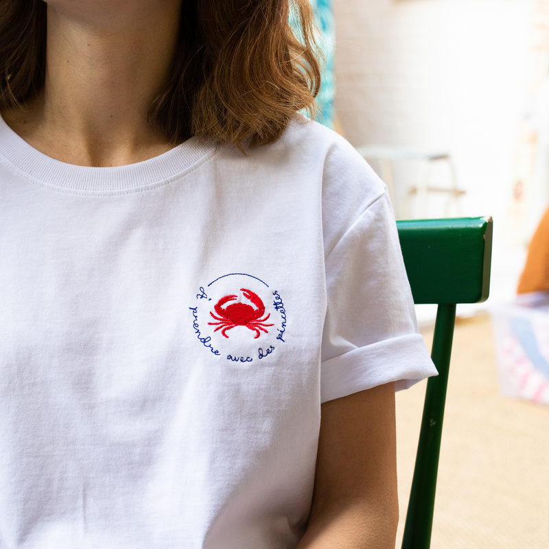 Tee-shirt MISS CRAB S coloris blanc