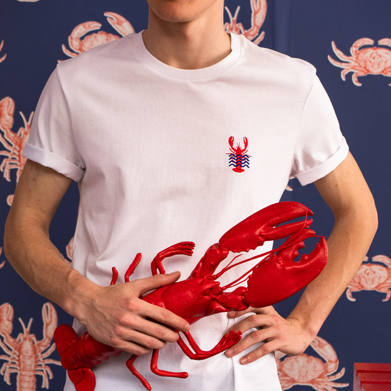 Tee-shirt MISTER LOBSTER L coloris blanc