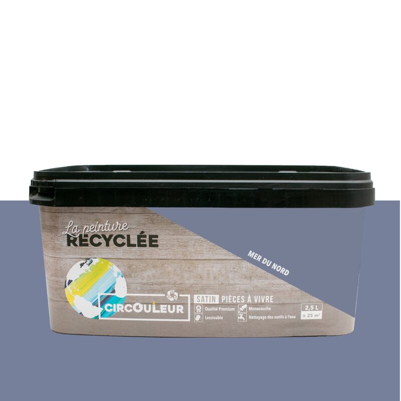 Peinture CIRCOULEUR Acrylique mer du Nord Satiné 2,5 L