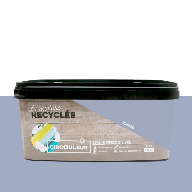 Peinture CIRCOULEUR Acrylique iceberg Satiné 2,5 L