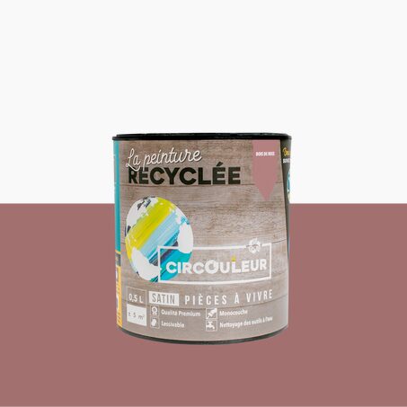 CIRCOULEUR Peinture bois de rose Satiné 0,5 L
