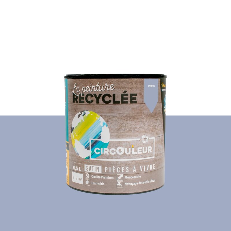 Peinture CIRCOULEUR Acrylique iceberg Satiné 0,5 L