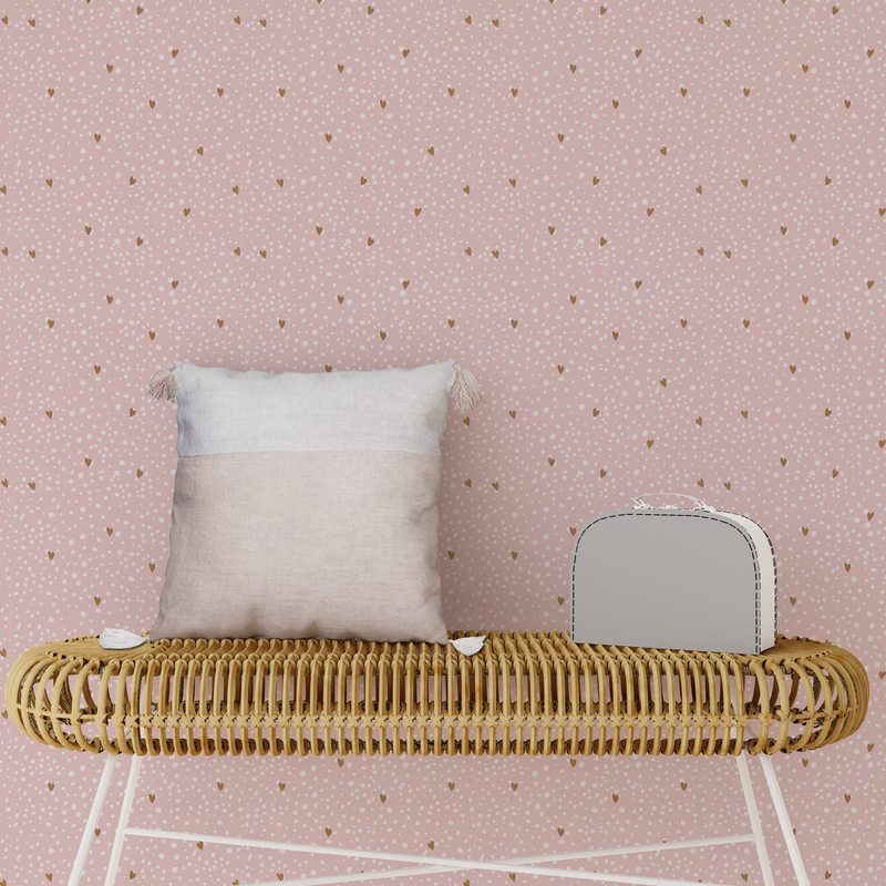 Coussin VALERE coloris rose pâle 40 x 40 cm