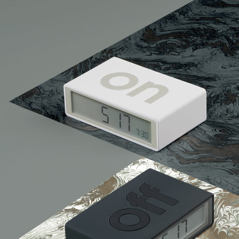 Réveil FLIP X LEXON coloris blanc