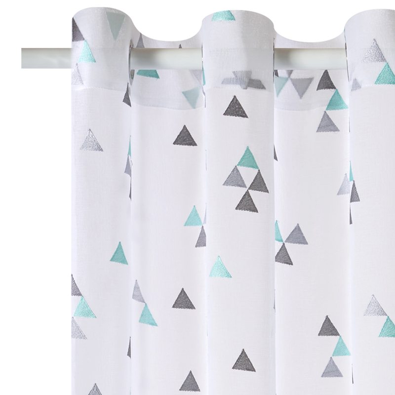 Voilage TRIO coloris turquoise 140 x 260 cm