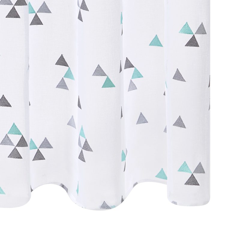 Voilage TRIO coloris turquoise 140 x 260 cm