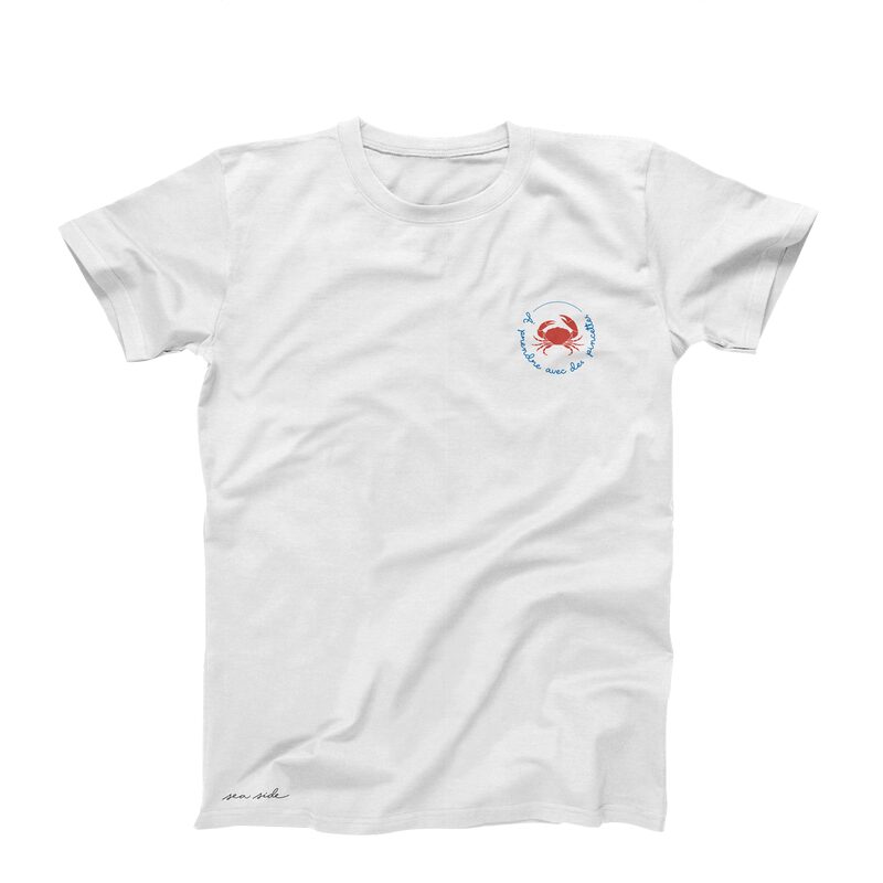 Tee-shirt MISS CRAB S coloris blanc