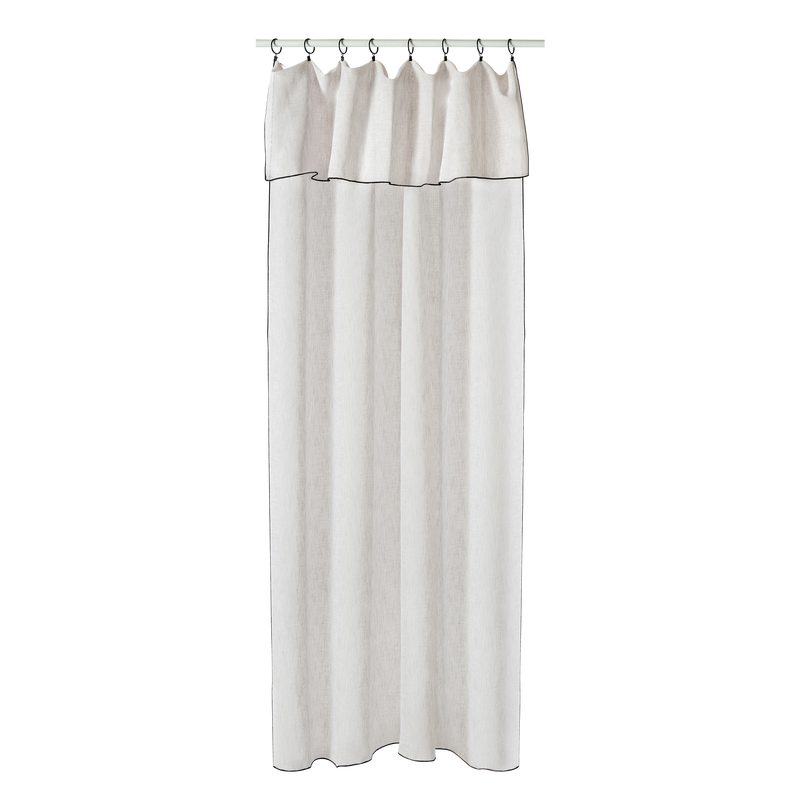 Voilage SAM coloris gris perle 140 x 290 cm