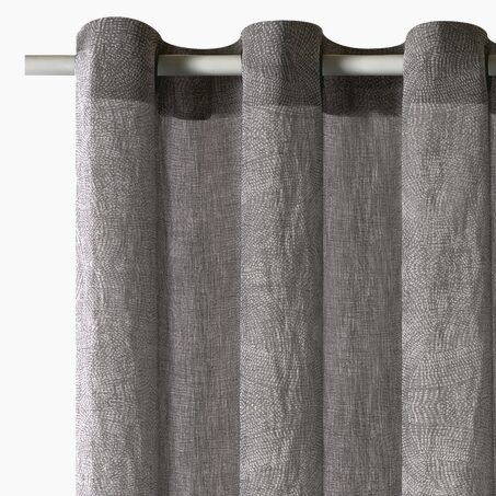 Voilage MILKY WAY coloris gris 140 x 240 cm