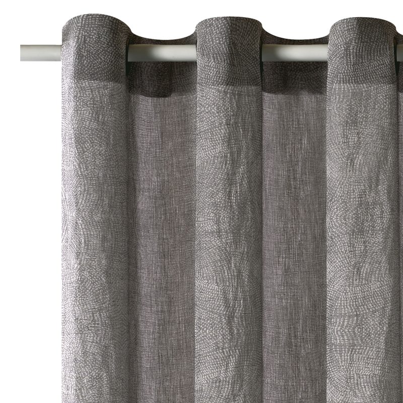 Voilage MILKY WAY coloris gris 140 x 240 cm