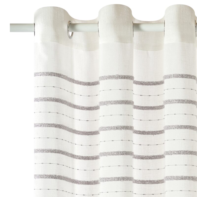 Voilage ZEN coloris gris perle 140 x 240 cm