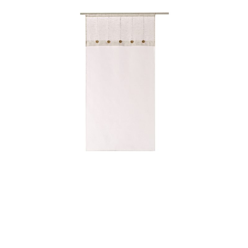 Vitrage NOMADE coloris beige 60 x 120 cm