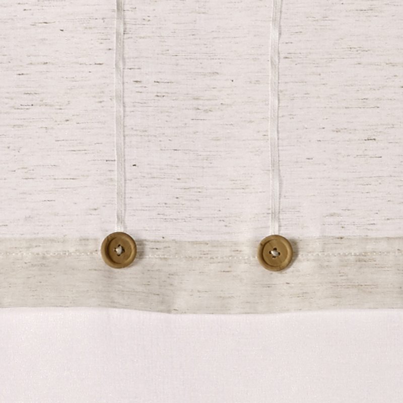 Vitrage NOMADE coloris beige 60 x 120 cm