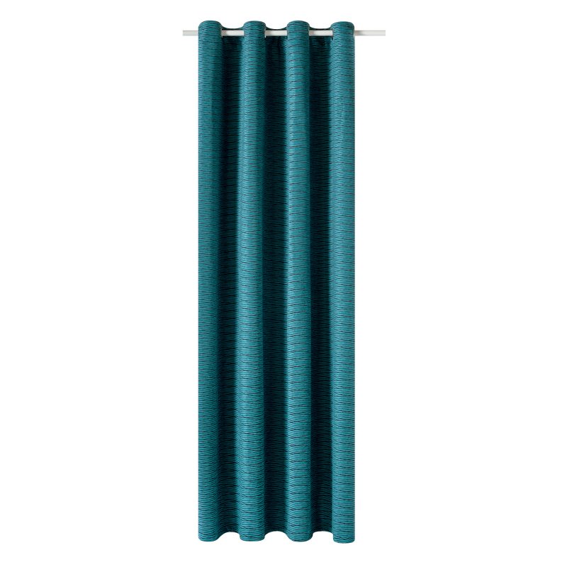 Rideau SALSA coloris bleu paon 135 x 240 cm