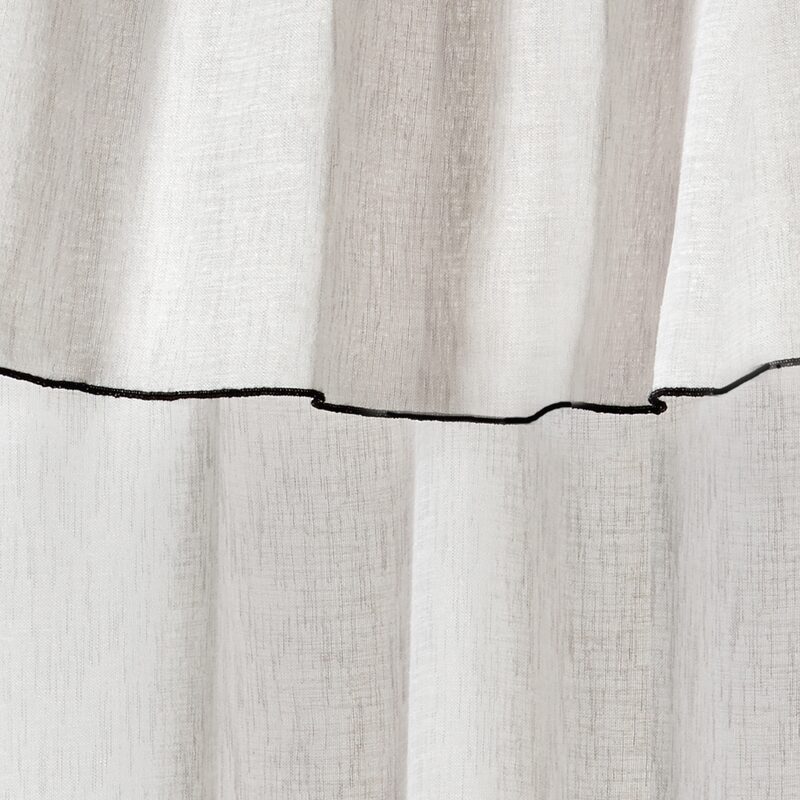 Voilage SAM coloris gris perle 140 x 290 cm
