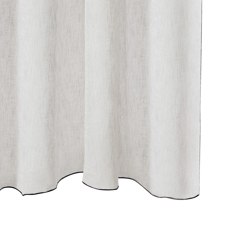 Voilage SAM coloris gris perle 140 x 290 cm