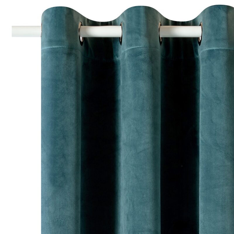 Rideau thermique PLAZZA coloris bleu pétrole 140 x 260 cm