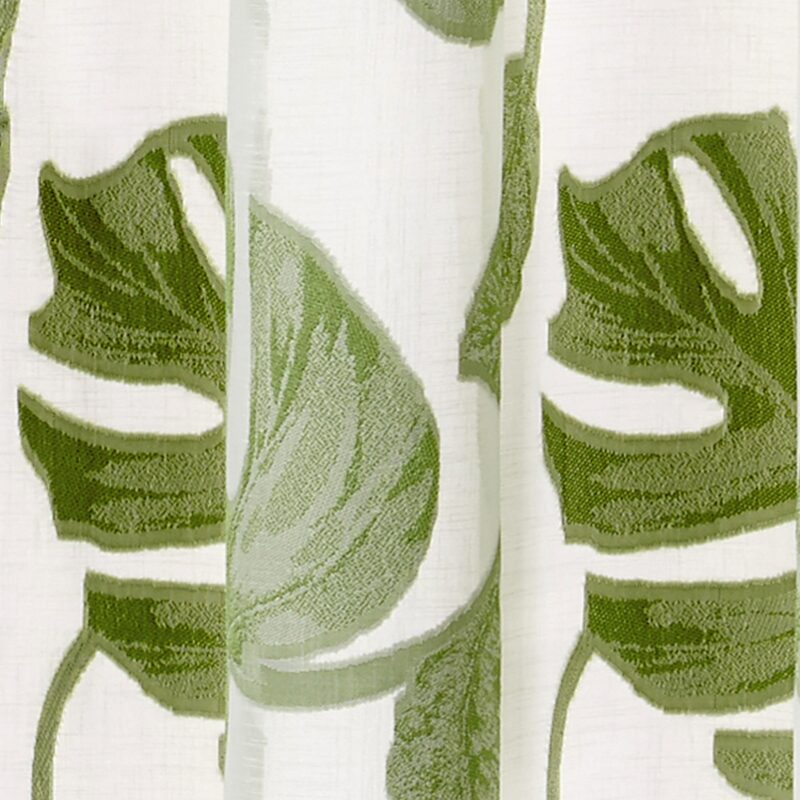 Voilage BRAHA coloris vert 140 x 240 cm