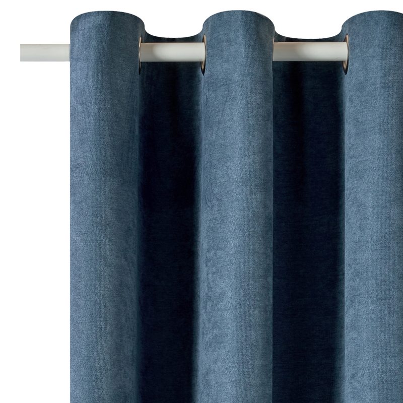 Rideau thermique KINLEY coloris bleu 140 x 260 cm