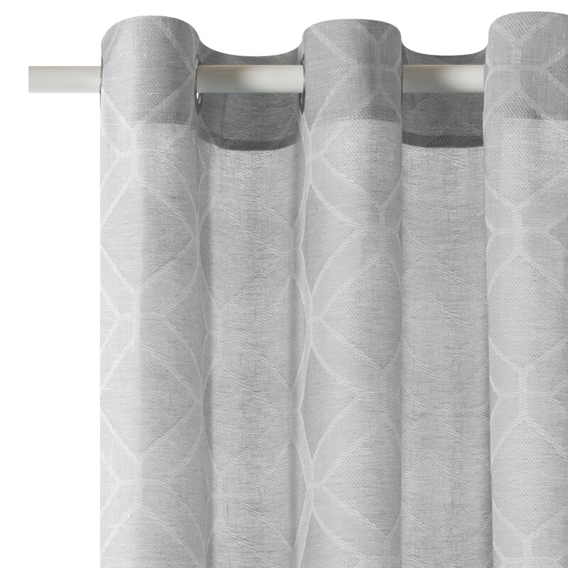 Voilage TALISMAN coloris gris perle 140 x 260 cm