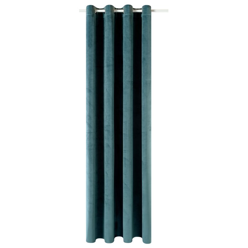 Rideau thermique PLAZZA coloris bleu pétrole 140 x 260 cm