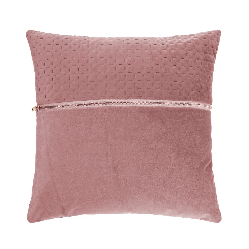Coussin LASTER coloris vieux rose 40 x 40 cm