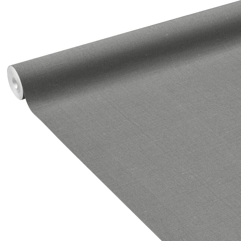 Papier peint intissé LAZY coloris gris souris