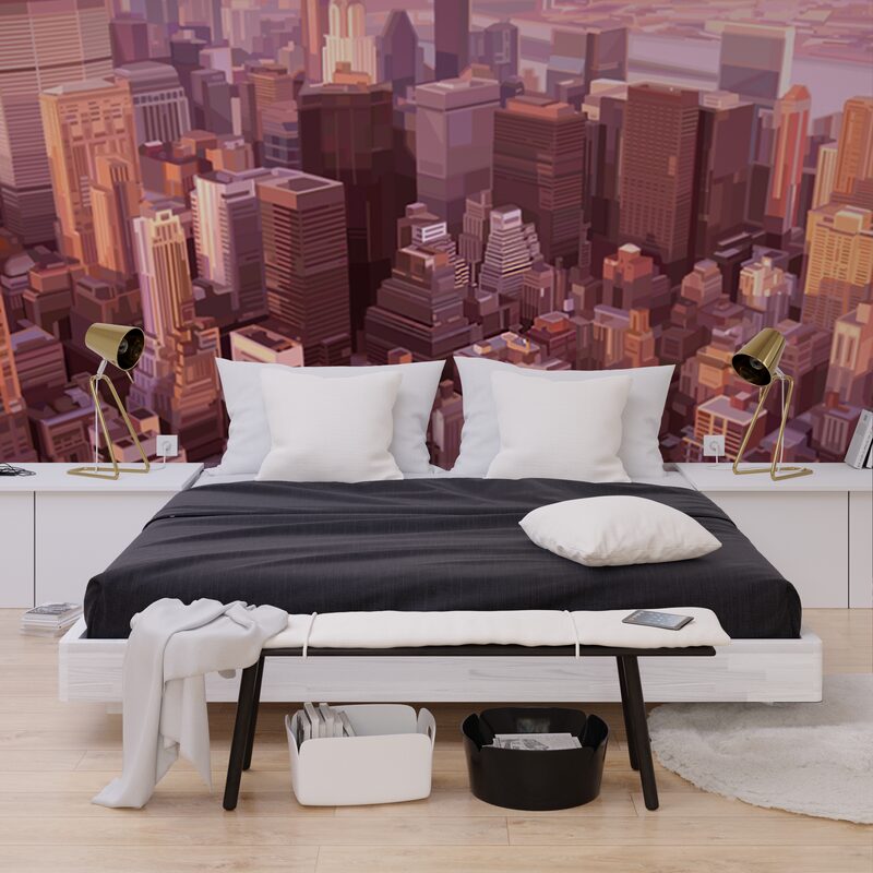 Papier peint panoramique XL NEW YORK-BIRD'S EYE VIEW 300 x 250 cm