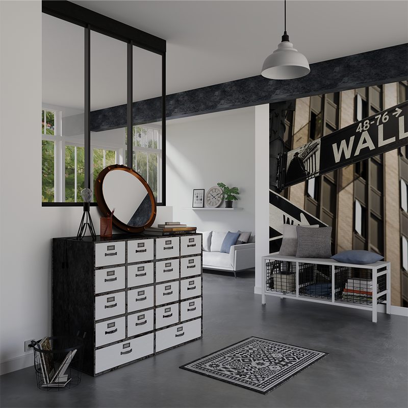 Papier peint panoramique L WALL STREET DIRECTION 200 x 260 cm