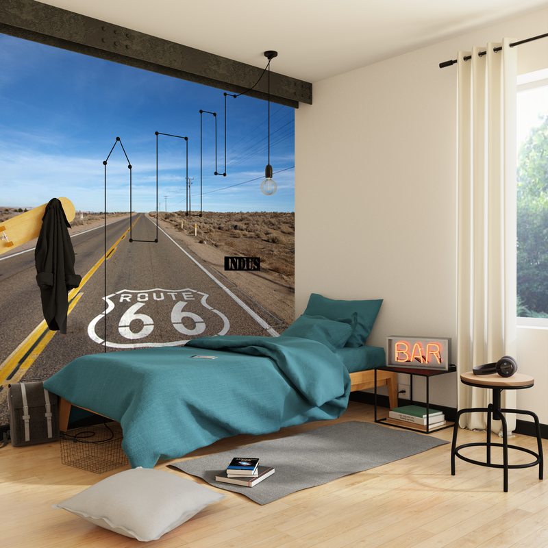 Papier peint panoramique XL ROUTE 66 300 x 250 cm