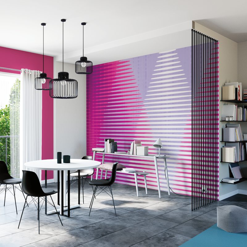Papier peint panoramique XXL OPT ART 325,5 x 260 cm