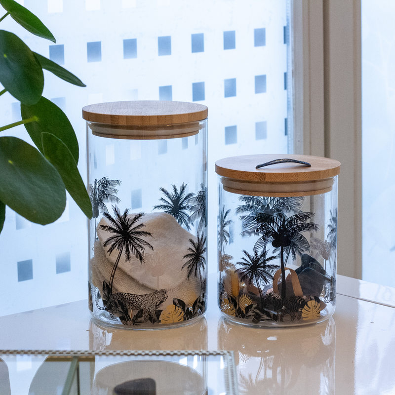 Pot de conservation PALM CHIC M coloris transparent