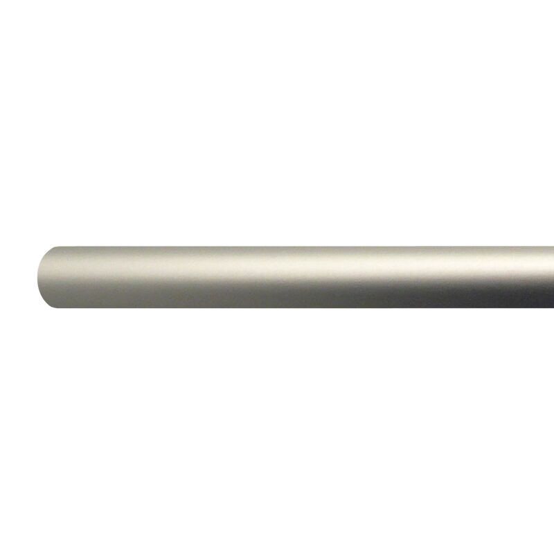 Barre à rideau EXCLUSIVE coloris nickel givré diamètre barre 2 cm longueur 150 cm