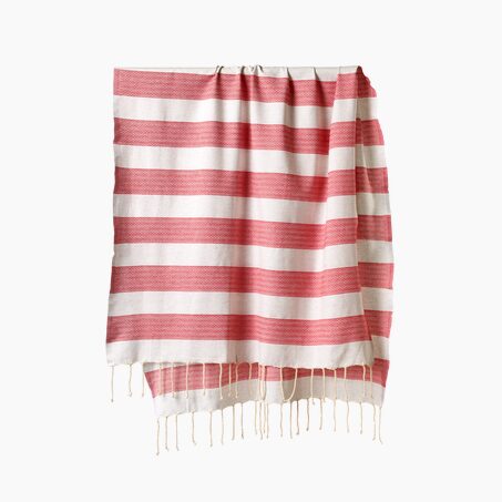 Fouta CHILL coloris rouge