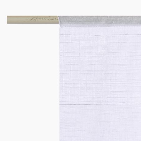 Vitrage INDRA coloris blanc 45 x 140 cm