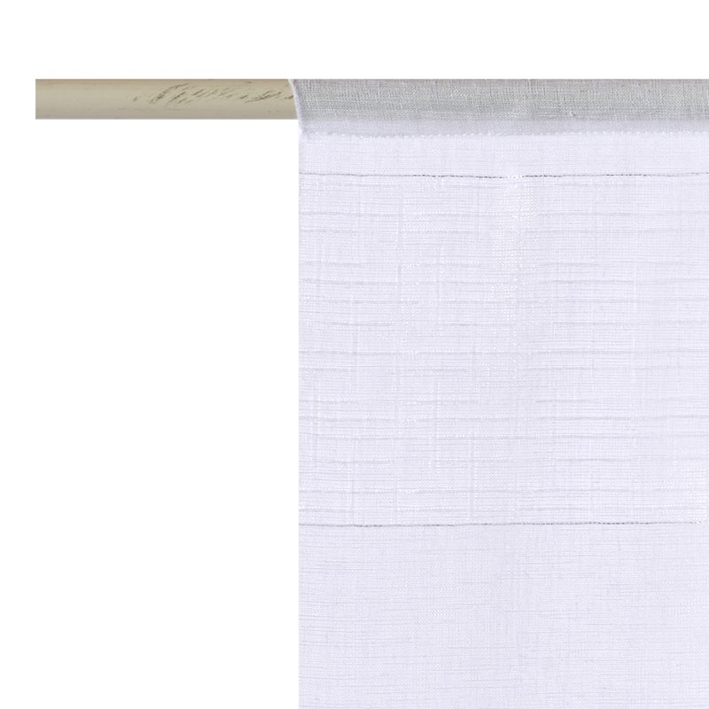 Vitrage INDRA coloris blanc 45 x 140 cm