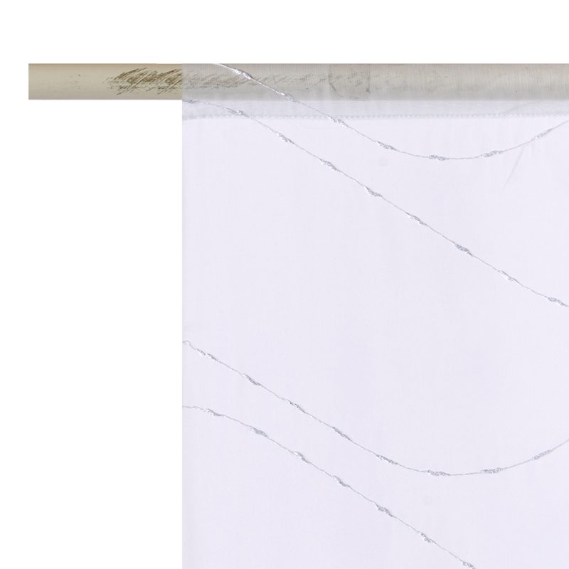 Vitrage RIVAGE coloris blanc 60 x 120 cm