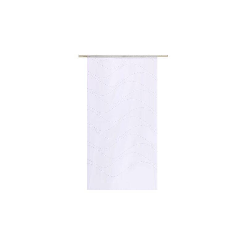 Vitrage RIVAGE coloris blanc 60 x 120 cm