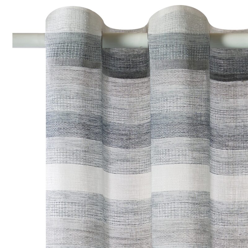 Voilage SAVANNA coloris bleu 140 x 260 cm