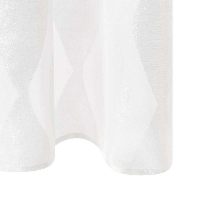 Voilage WAVY coloris blanc 140 x 260 cm