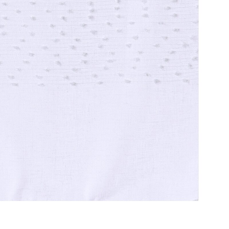 Vitrage FLOCON coloris blanc 58 x 130 cm